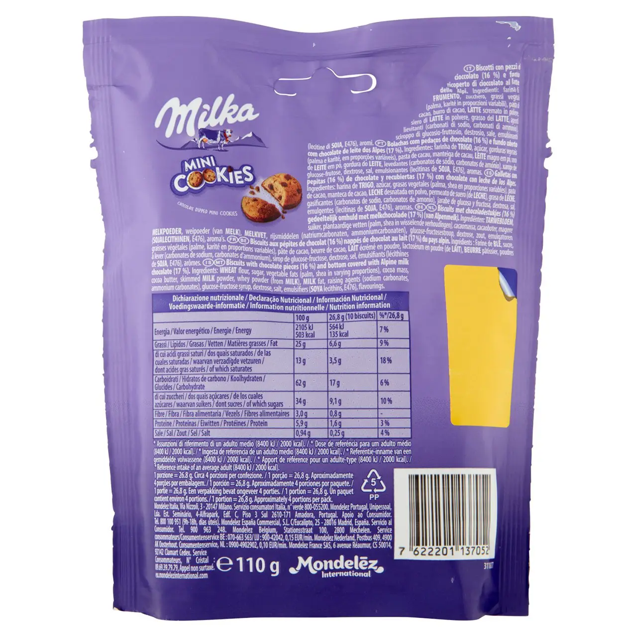 Milka Cookies | Milka Mini Cookies | Milka Chocolate | Milka Wafers Chocolate | 3,8 Ounce Total - Image 2