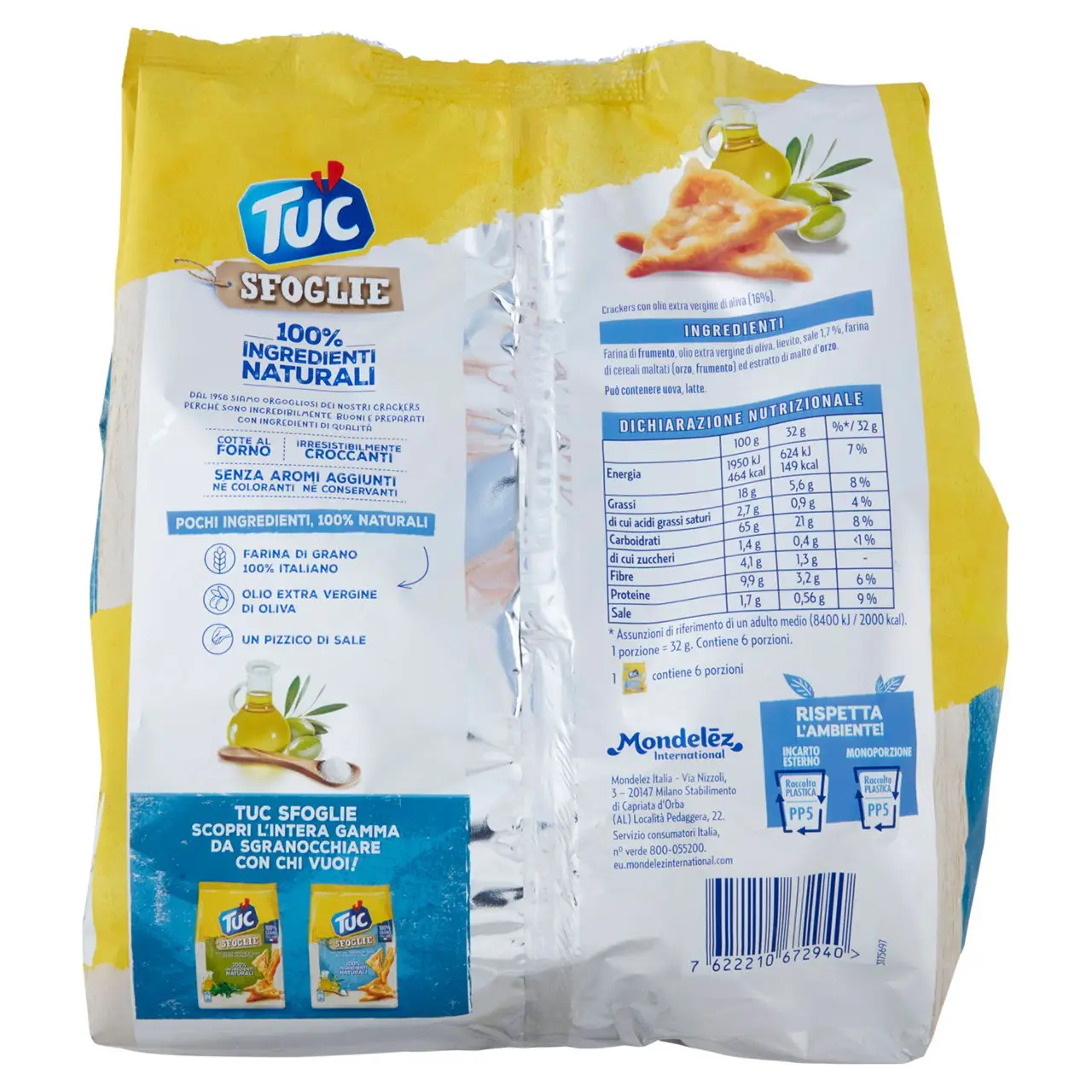 Lu Cookies | Tuc Sfoglie Extra Virgin Olive Oil & A Pinch Of Salt Multipack | Lu Biscuits | French Cookies | 6,7 Ounce Total - Image 6