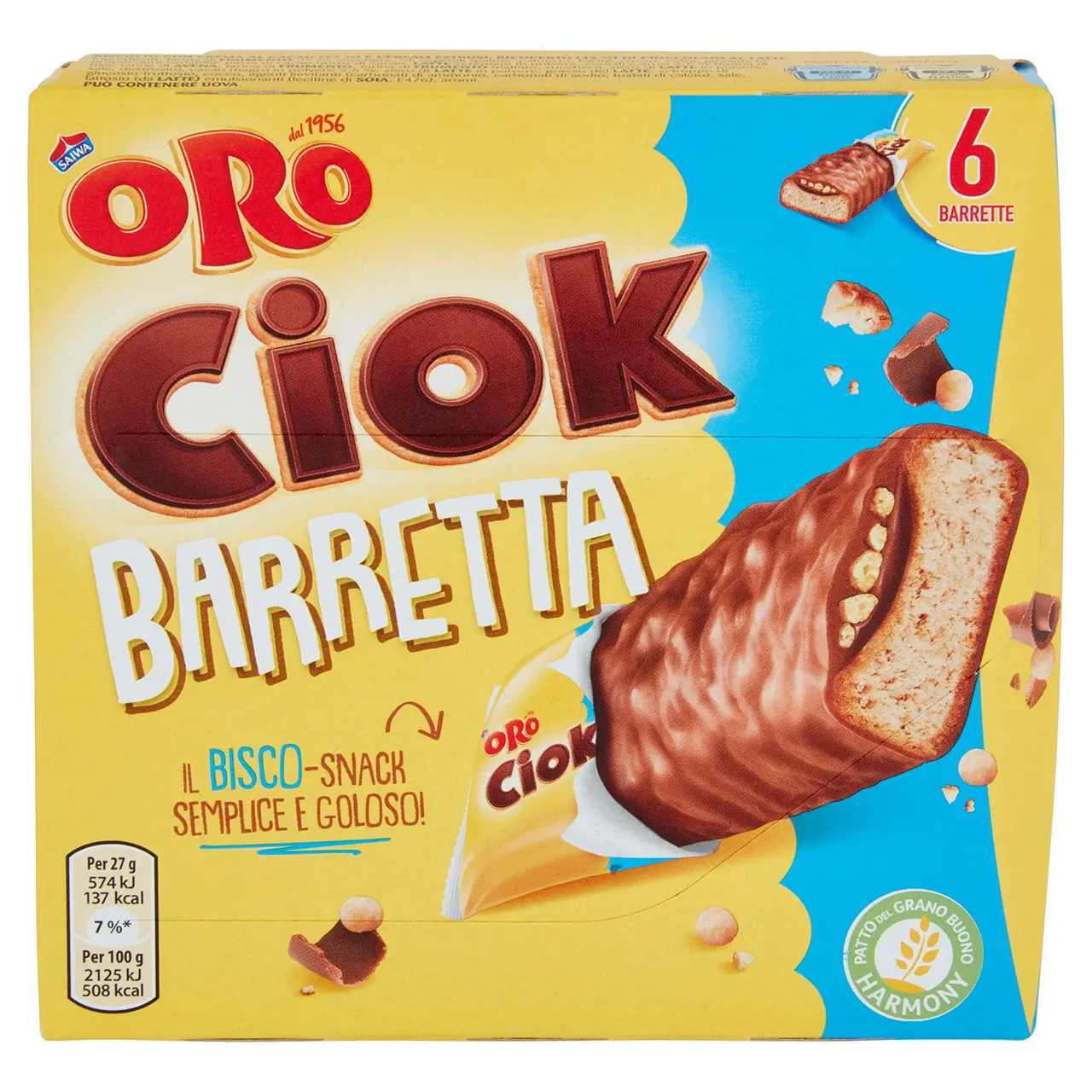 Oro Saiwa Biscuits | Oro Ciok Milk Chocolate Bars | Oro Saiwa Cookies | Oro Saiwa Biscotti | 5,7 Ounce Total - Image 2