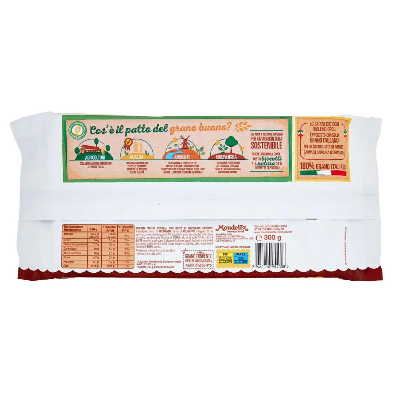 Oro Saiwa Biscuits | Oro Saiwa Grano Fondente | Oro Saiwa Cookies | Oro Saiwa Biscotti | 10,5 Ounce Total - Image 7