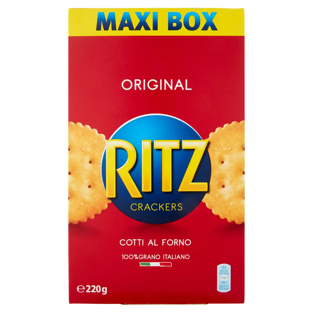 Ritz Cracker | Ritz Original Crackers Maxi Size | Ritz Biscuits | Ritz Cookies | 7,7 Ounce Total