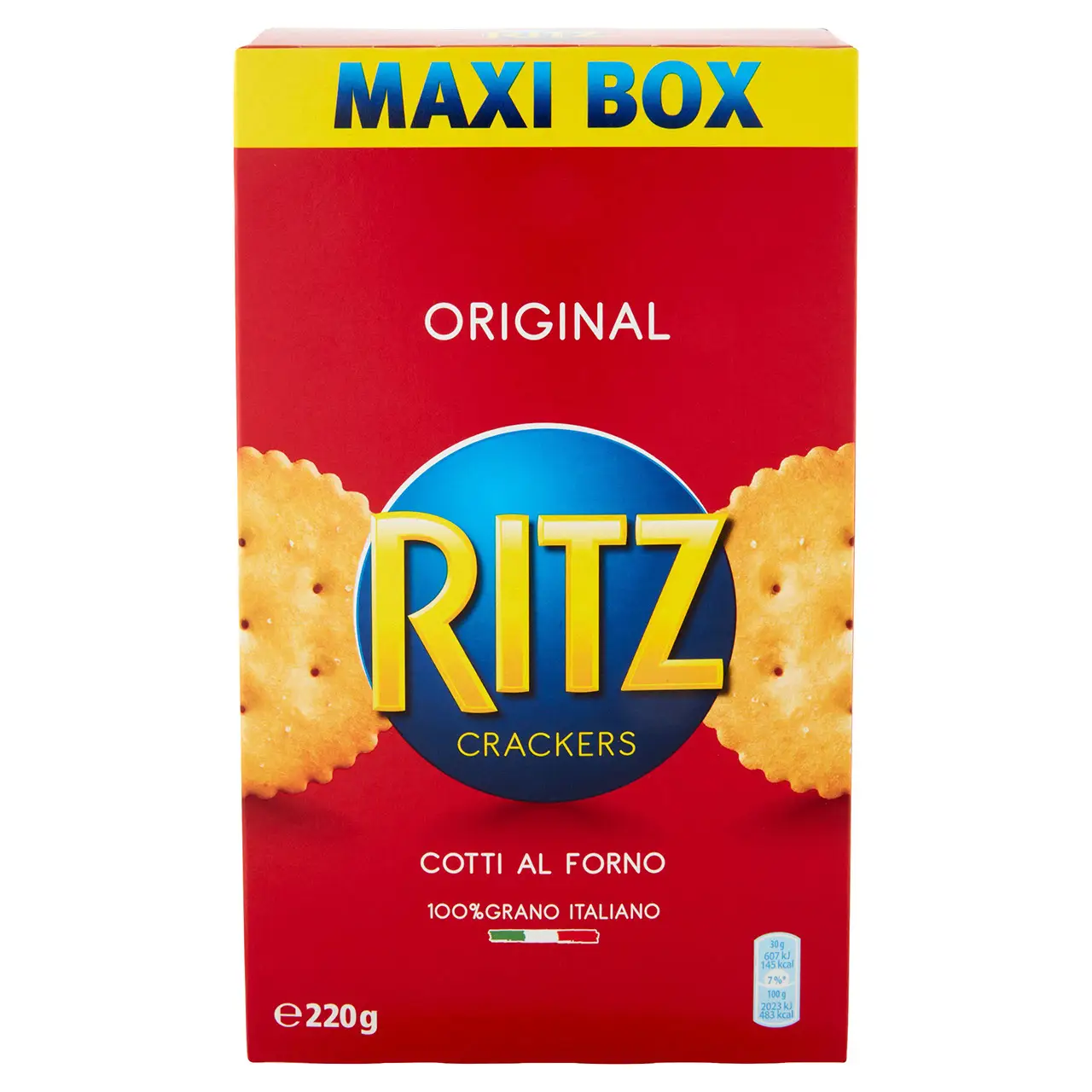 Ritz Cracker | Ritz Original Crackers Maxi Size | Ritz Biscuits | Ritz Cookies | 7,7 Ounce Total - Image 2