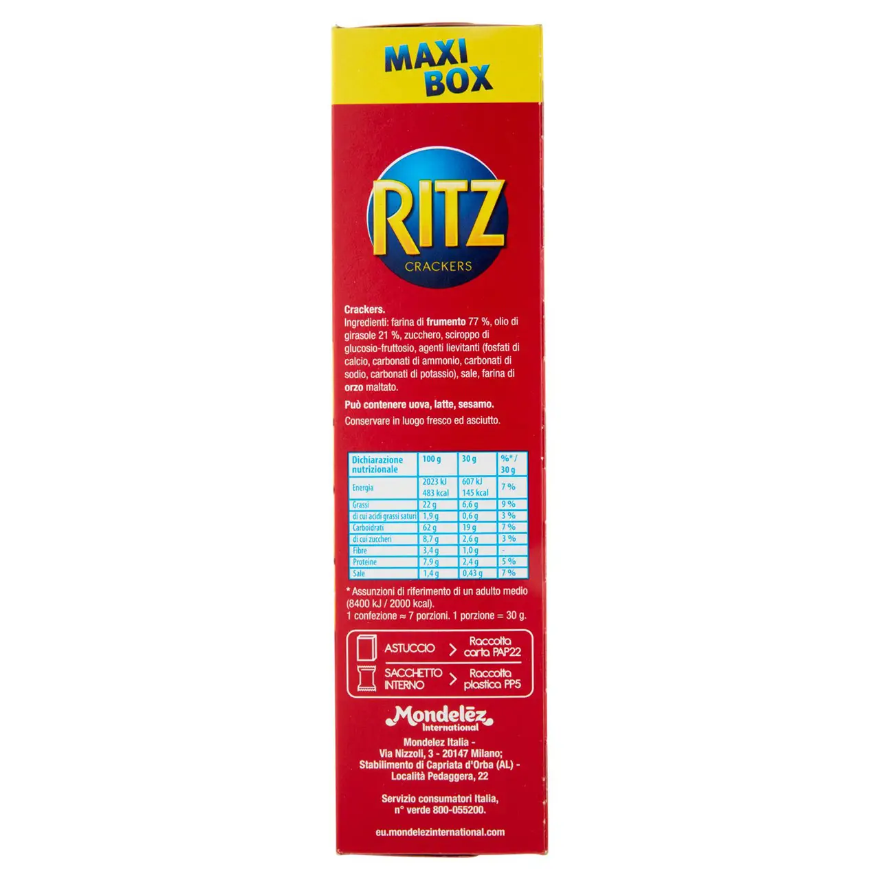 Ritz Cracker | Ritz Original Crackers Maxi Size | Ritz Biscuits | Ritz Cookies | 7,7 Ounce Total - Image 4