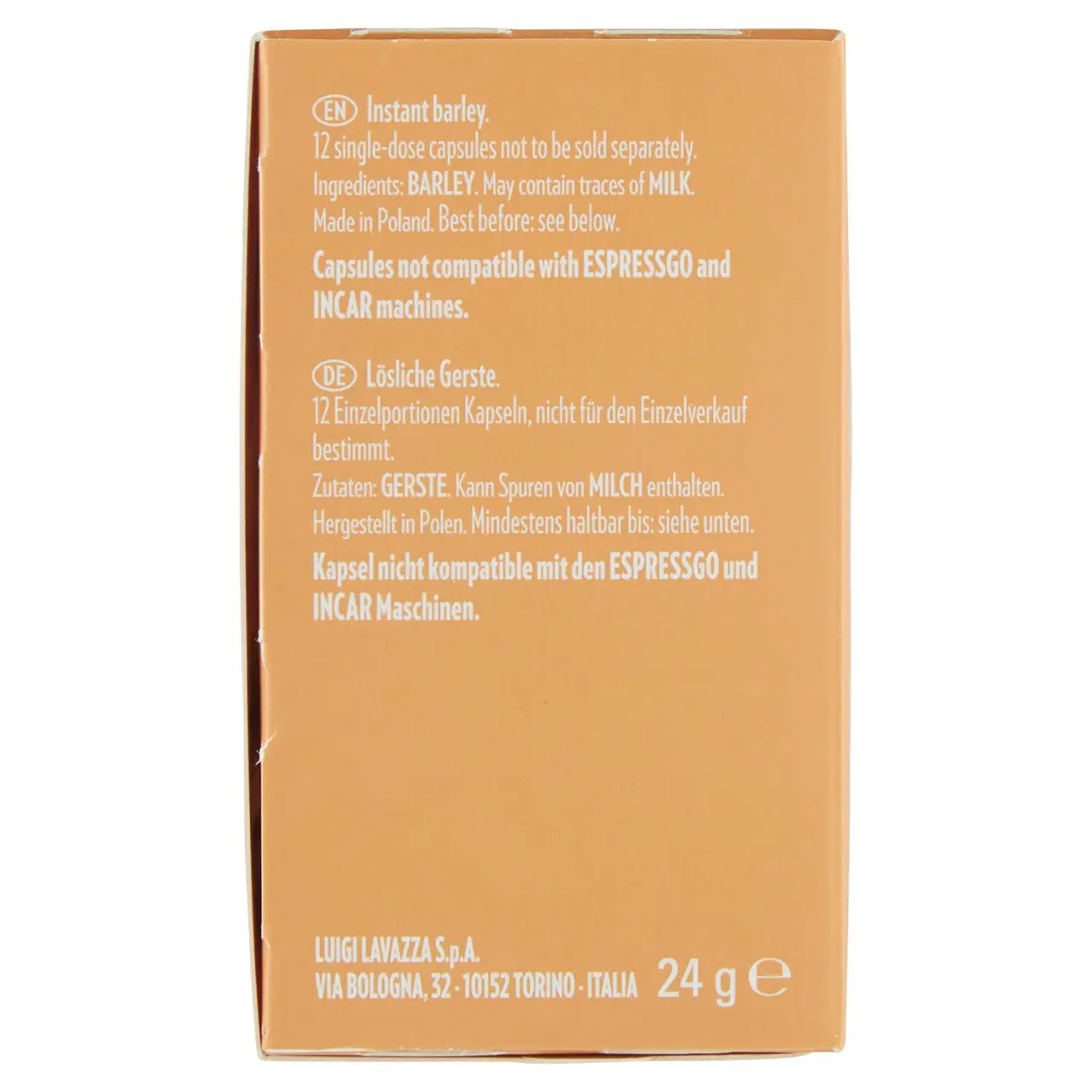 Lavazza Coffee | Lavazza A Modo Mio, Barley Coffee - 12 Cap | Lavazza Espresso | Coffee Lavazza | 0,8 Ounce Total - Image 3