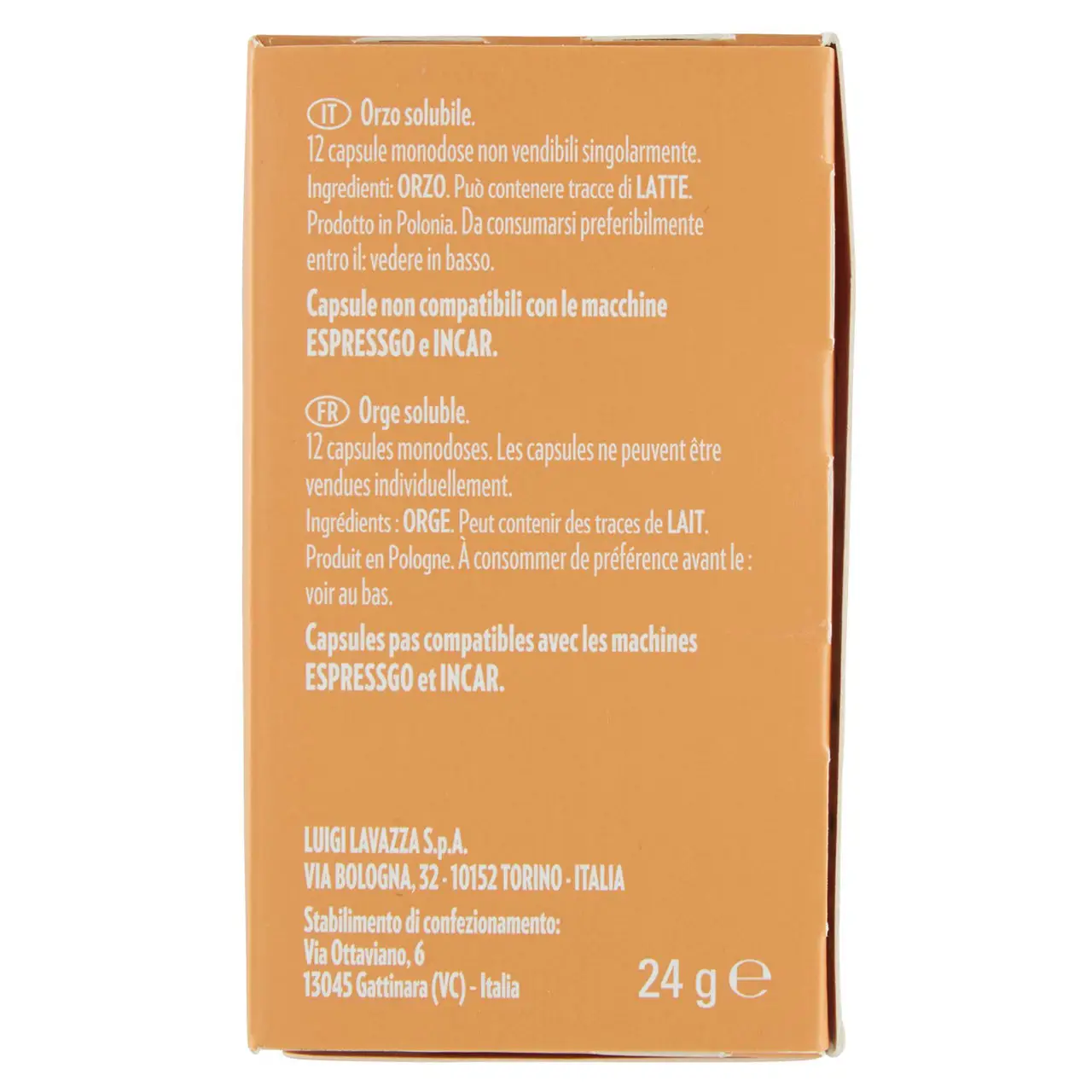 Lavazza Coffee | Lavazza A Modo Mio, Barley Coffee - 12 Cap | Lavazza Espresso | Coffee Lavazza | 0,8 Ounce Total - Image 7
