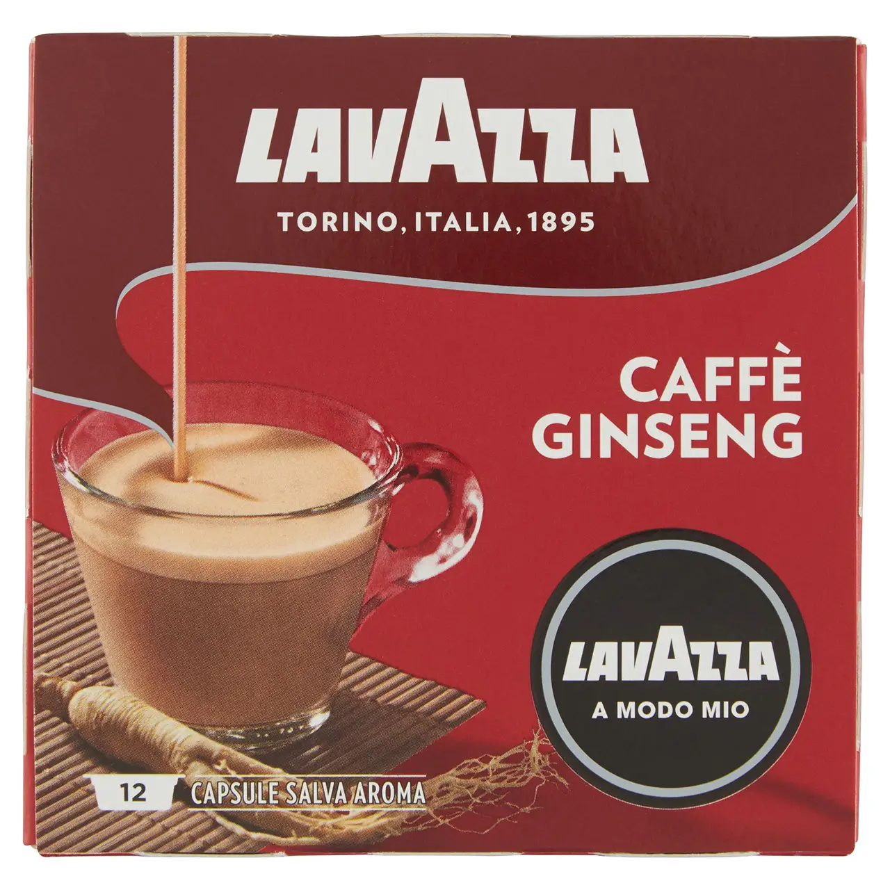 Lavazza Coffee | Lavazza A Modo Mio, Ginseng Coffee - 12 Cap | Lavazza Espresso | Coffee Lavazza | 2,5 Ounce Total