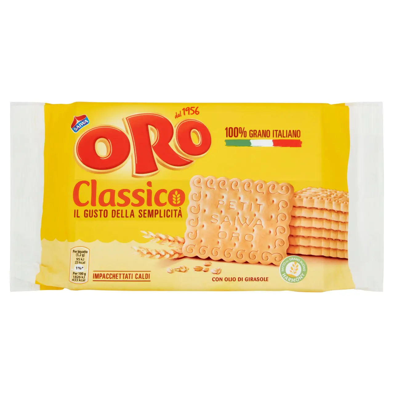 Oro Saiwa Biscuits | Oro Saiwa Dry Cookies Classic | Oro Saiwa Cookies | Oro Saiwa Biscotti | 8,8 Ounce Total