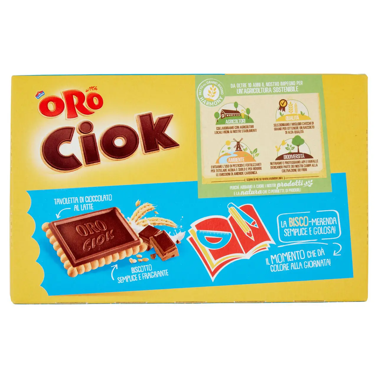 Oro Saiwa Biscuits | Oro Ciok Cookie With Milk Chocolate Bar | Oro Saiwa Cookies | Oro Saiwa Biscotti | 8,8 Ounce Total - Image 6