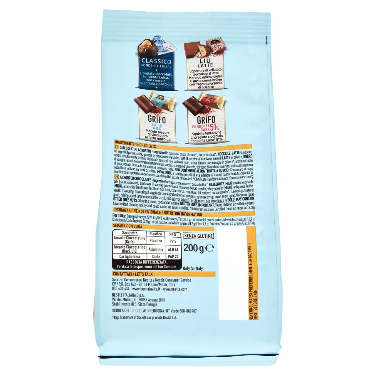 Perugina Chocolate | Perugina Cioccomania Cioccolatini Assorted Milk & Dark | Perugia Chocolate | Italian Chocolate | 7 Ounce Total - Image 5
