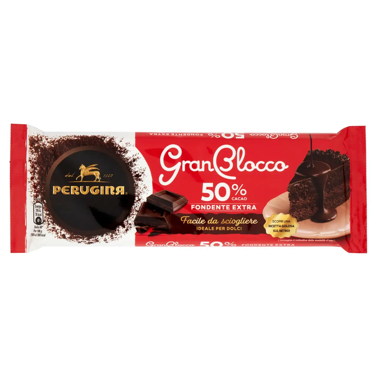 Perugina Chocolate | Perugina Granblocco 50% Extra Dark Chocolate | Perugia Chocolate | Italian Chocolate | 5,2 Ounce Total - Image 2