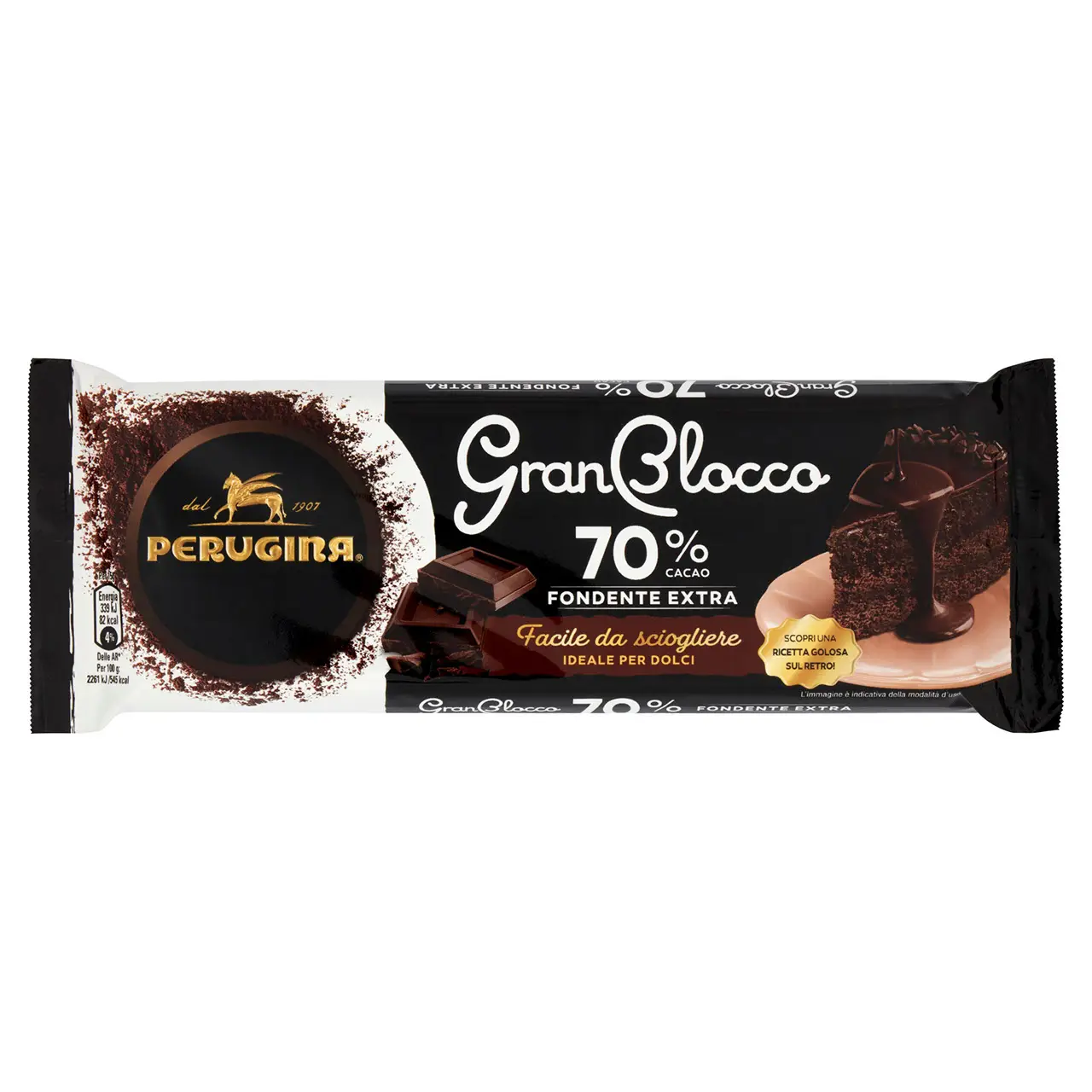 Perugina Chocolate | Perugina Granblocco 70% Extra Dark Chocolate | Perugia Chocolate | Italian Chocolate | 5,2 Ounce Total