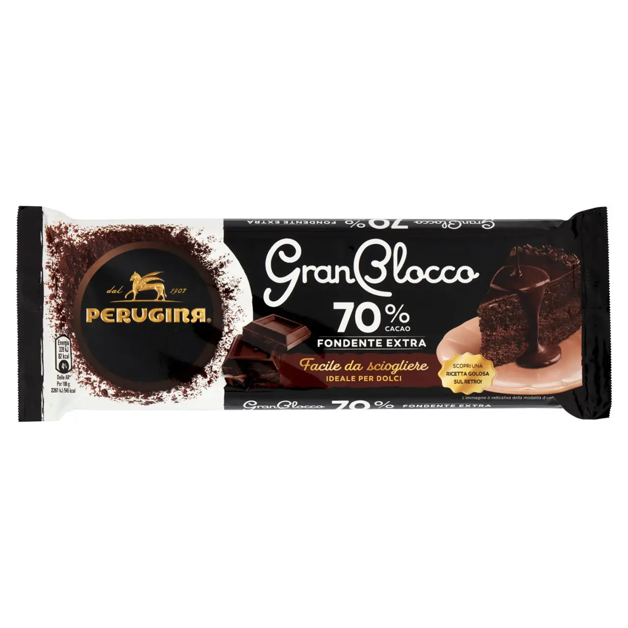 Perugina Chocolate | Perugina Granblocco 70% Extra Dark Chocolate | Perugia Chocolate | Italian Chocolate | 5,2 Ounce Total - Image 2