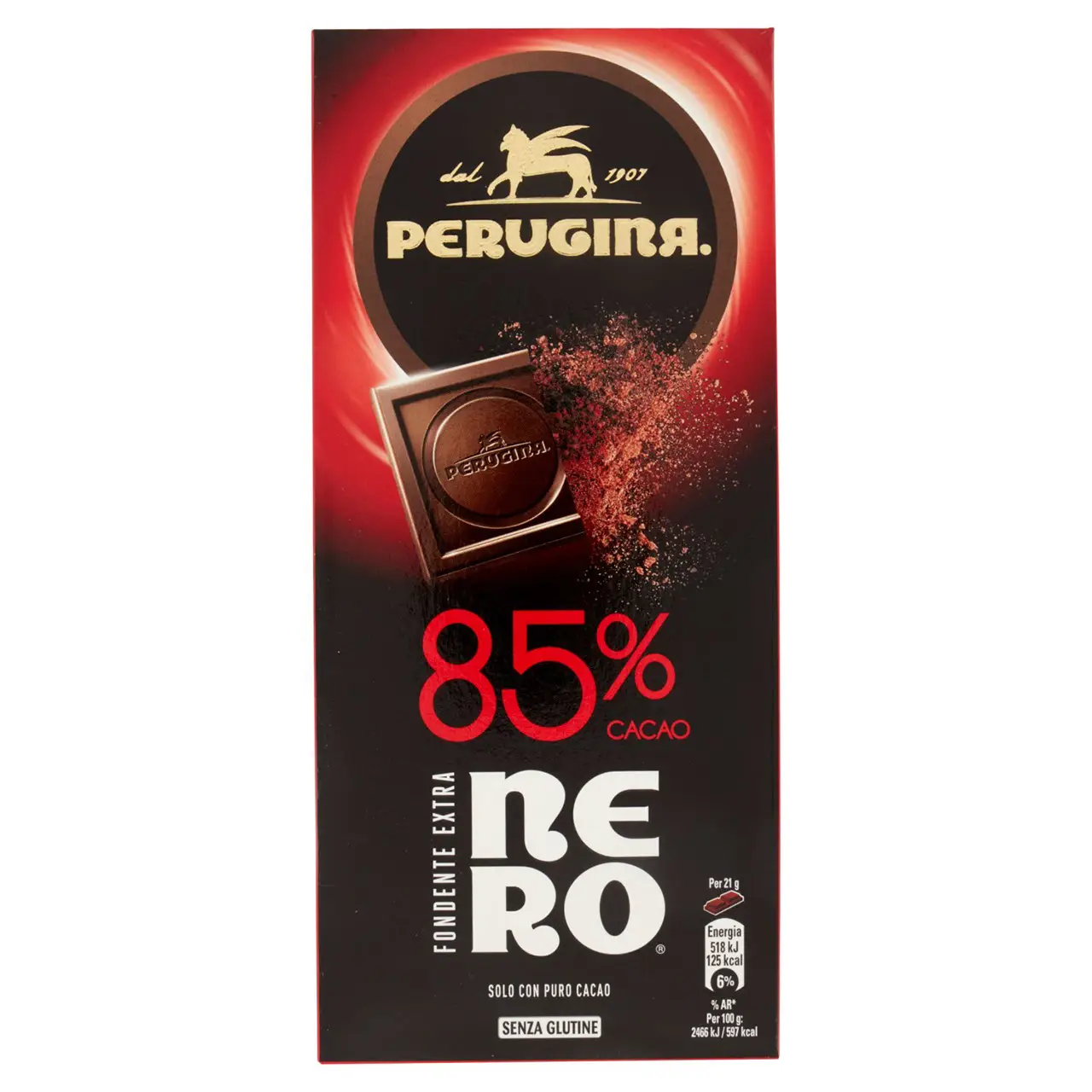 Perugina Chocolate | Perugina Nero Fondente Extra Dark 85% Chocolate Bar With 85% Cocoa | Perugia Chocolate | Italian Chocolate | 2,9 Ounce Total - Image 3