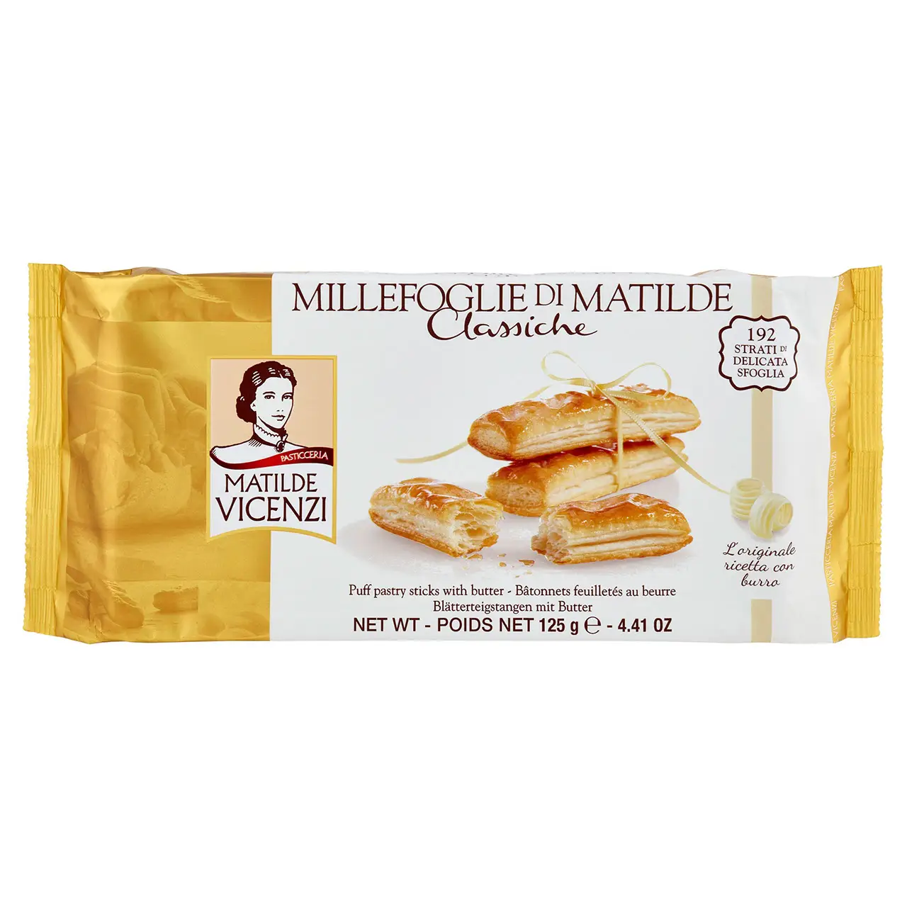 Matilde Vicenzi Cookies | Pastry Matilde Vicenzi Millefoglie Di Matilde Classiche | Matilde Vicenzi Wafers | Matilde Vicenzi Biscuits | 4,4 Ounce Total - Image 2