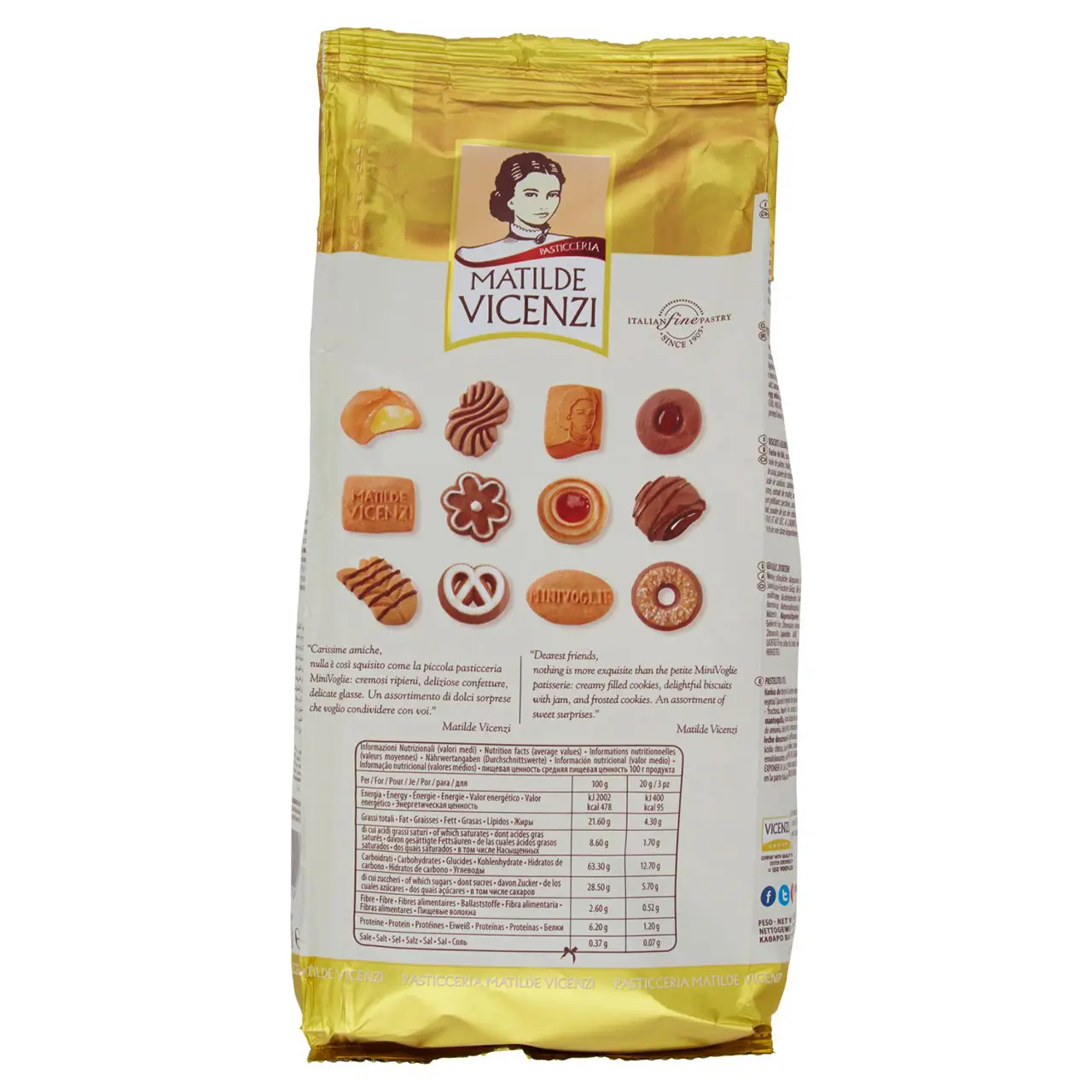 Matilde Vicenzi Cookies | Pastry Matilde Vicenzi Minivoglie | Matilde Vicenzi Wafers | Matilde Vicenzi Biscuits | 10,5 Ounce Total - Image 7