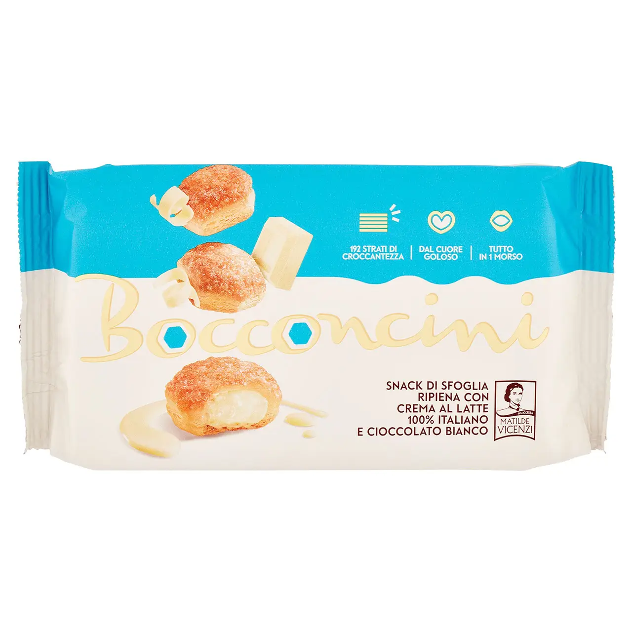 Matilde Vicenzi Cookies | Pastry Matilde Vicenzi Bocconcini With Milk Cream & White Chocolate | Matilde Vicenzi Wafers | Matilde Vicenzi Biscuits | 3,5 Ounce Total - Image 2