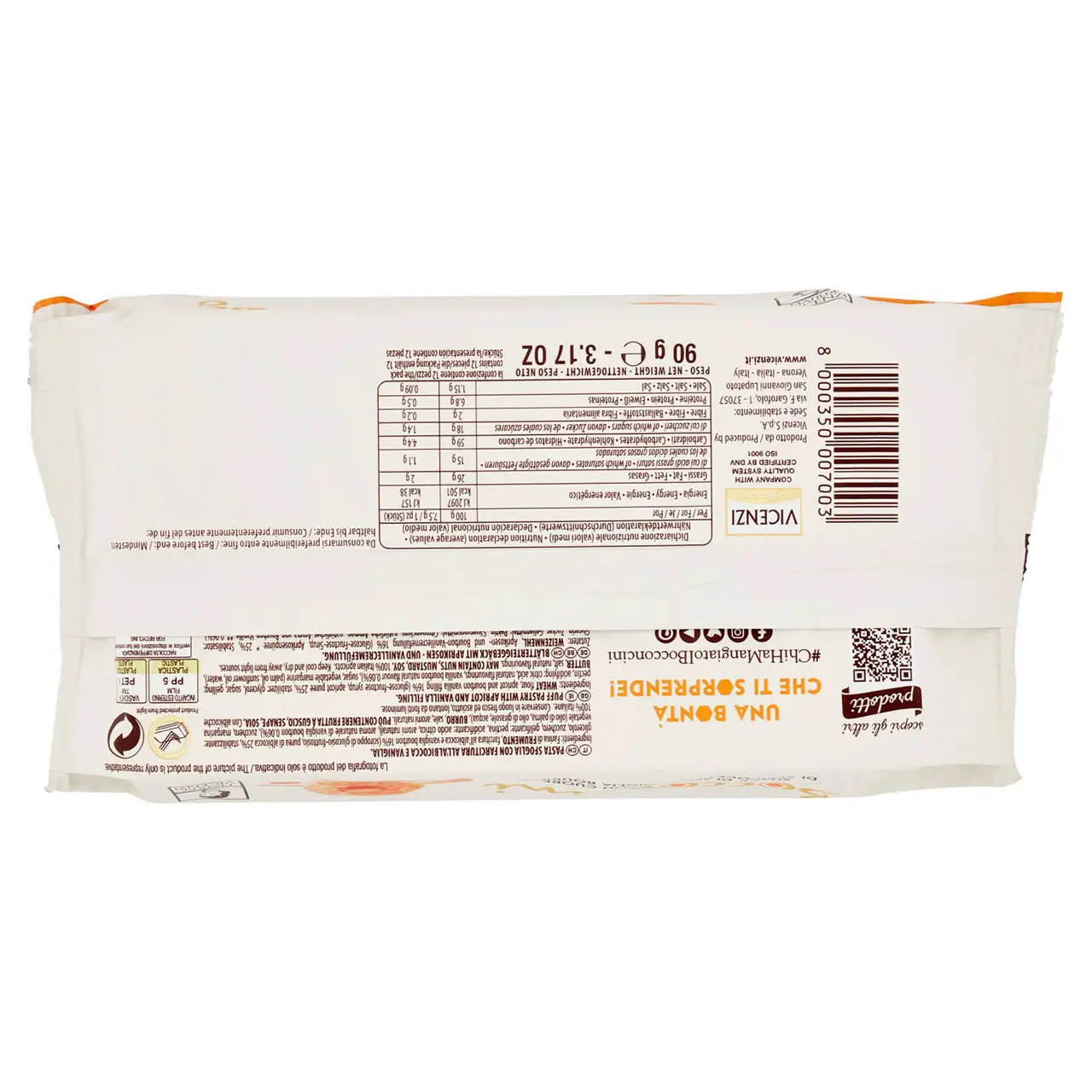 Matilde Vicenzi Cookies | Pastry Matilde Vicenzi Bocconcini With Apricot & Vanilla | Matilde Vicenzi Wafers | Matilde Vicenzi Biscuits | 3,1 Ounce Total - Image 6