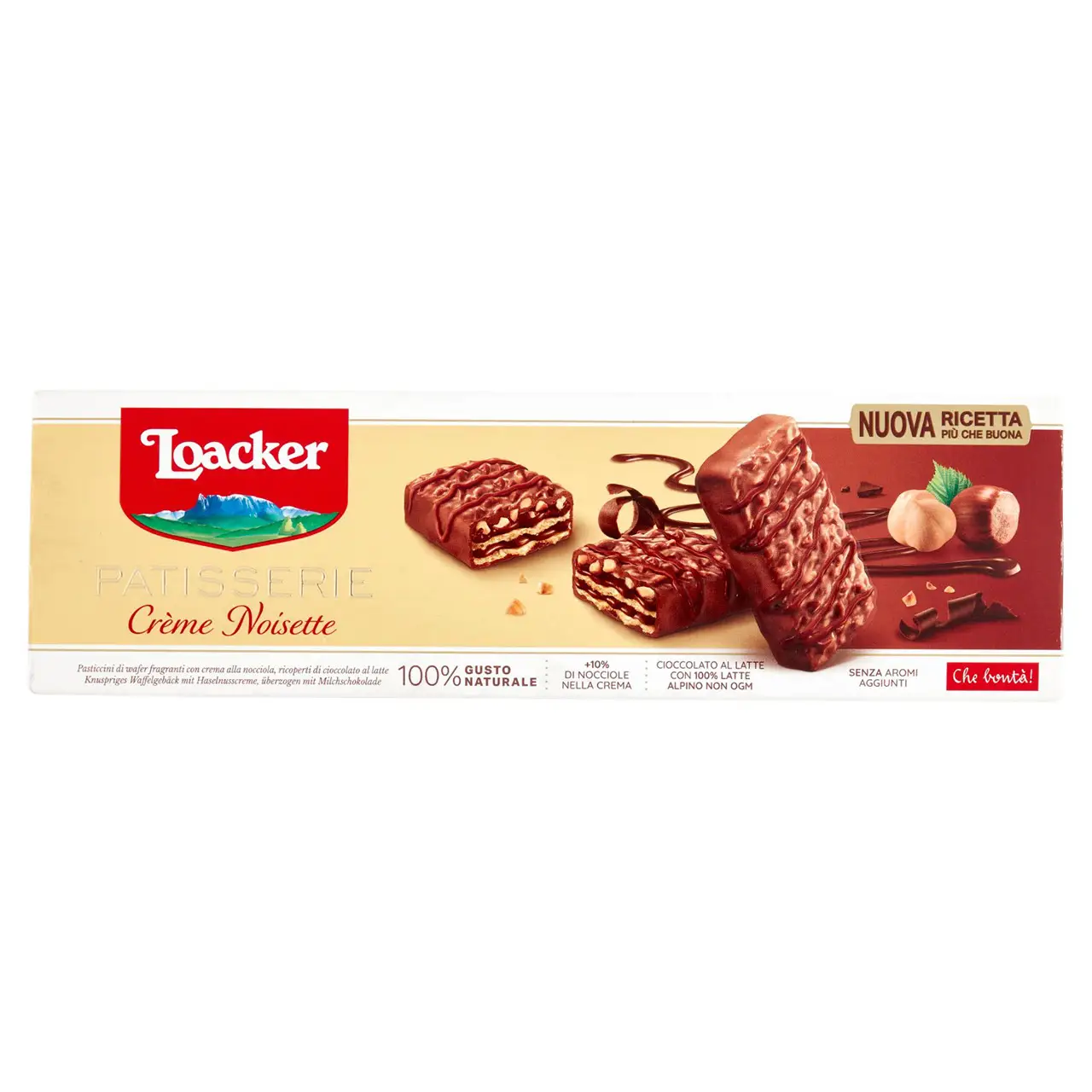 Loacker Wafers | Loacker Patisserie Crème Noisette Wafers With Cream, Chocolate & Hazelnut Crumbs | Loacker Biscuits | Loacker Wafer Biscuits | 3,5 Ounce Total - Image 4