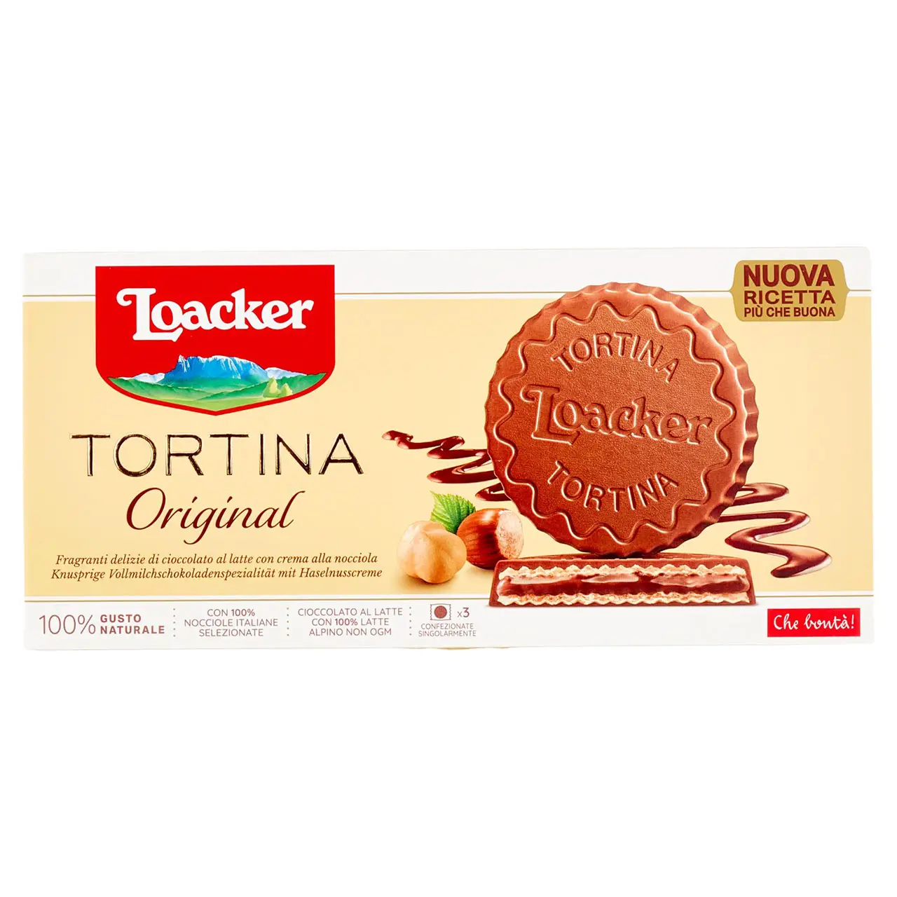 Loacker Wafers | Loacker Tortina Original Wafer Covered In Milk Chocolate With Cocoa Cream | Loacker Biscuits | Loacker Wafer Biscuits | 2,2 Ounce Total - Image 3