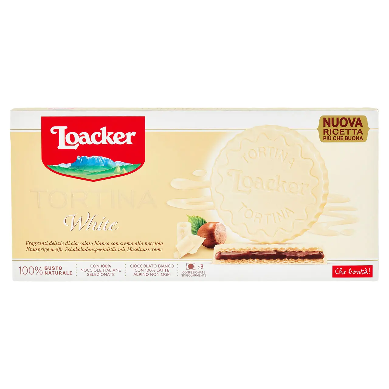 Loacker Wafers | Loacker White Wafer Cake Covered White Chocolate With Hazelnut Cream | Loacker Biscuits | Loacker Wafer Biscuits | 2,2 Ounce Total - Image 2