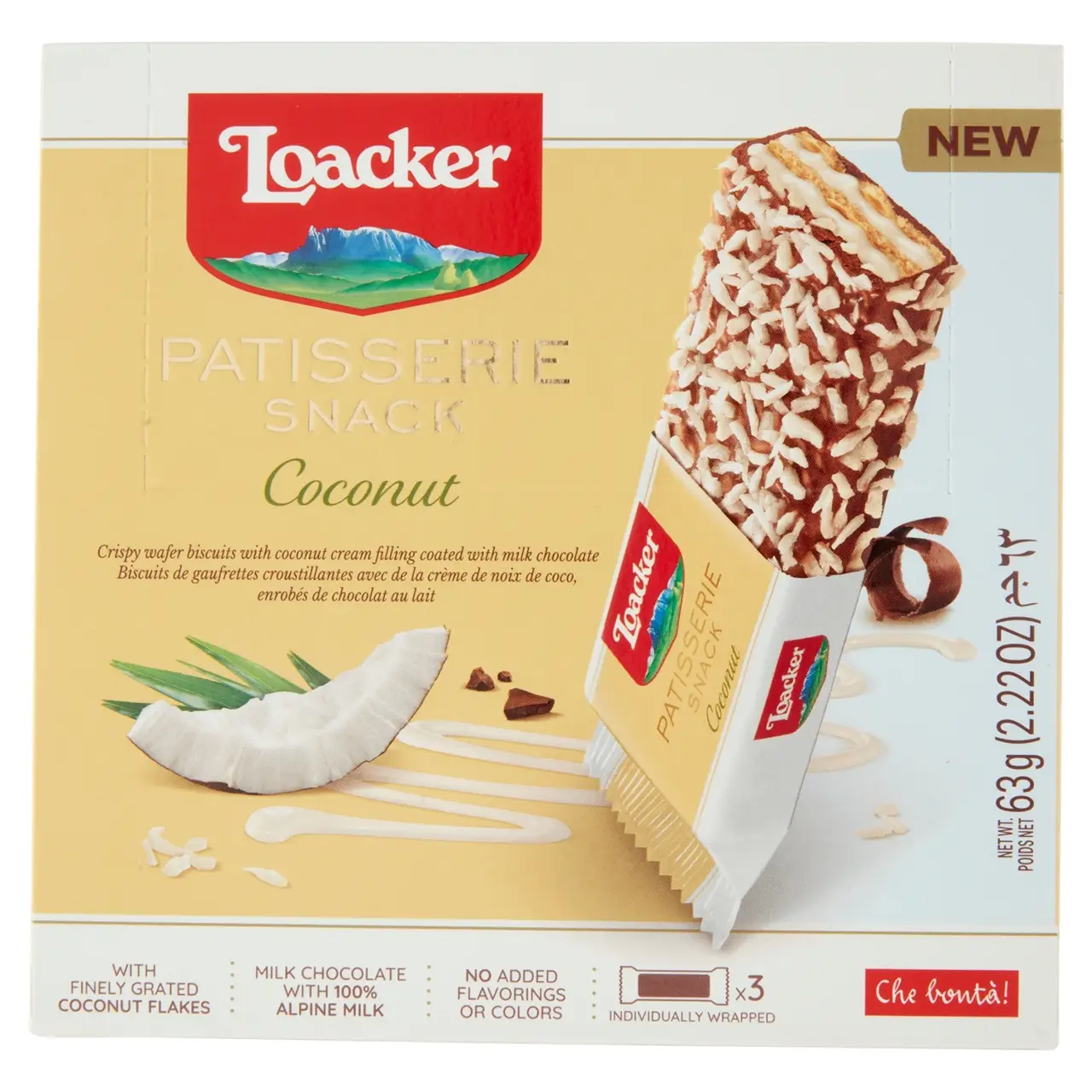 Loacker Wafers | Patisserie Snack Loacker Coconut | Loacker Biscuits | Loacker Wafer Biscuits | 2,2 Ounce Total - Image 7