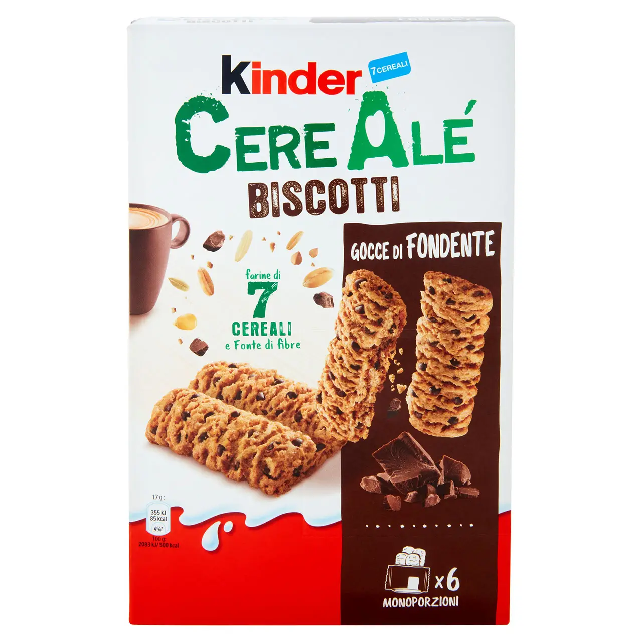 Kinder Chocolate | Kinder Cerealé Biscotti Gocce Di Fondente | Kinder Candy | Kinder Ferrero | 7,1 Ounce Total - Image 2