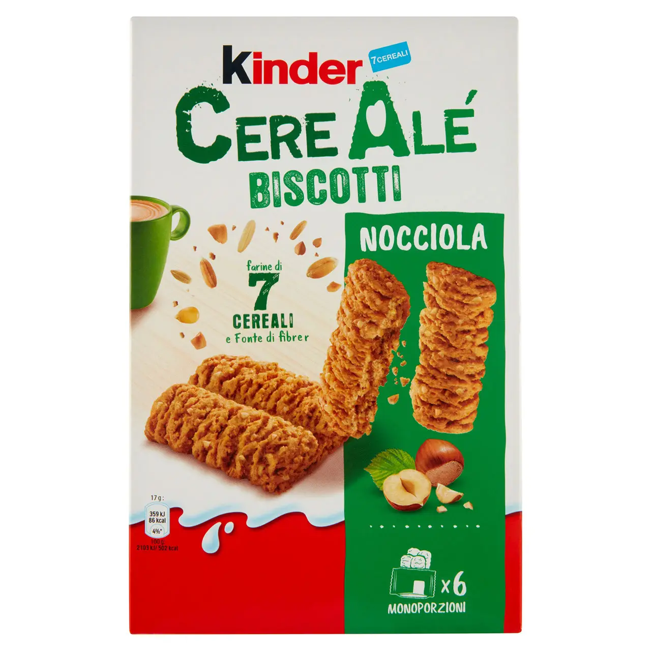 Kinder Chocolate | Kinder Cerealé Cookies Hazelnut | Kinder Candy | Kinder Ferrero | 7,1 Ounce Total