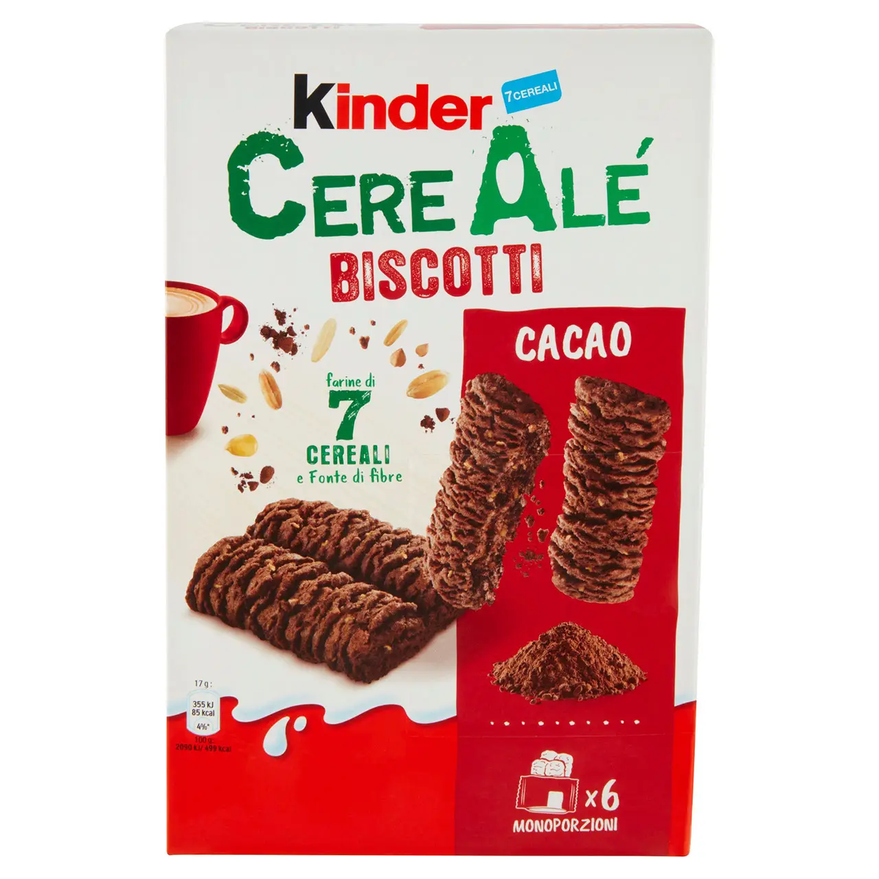 Kinder Chocolate | Kinder Cerealé Cookies Cocoa | Kinder Candy | Kinder Ferrero | 7,1 Ounce Total - Image 2