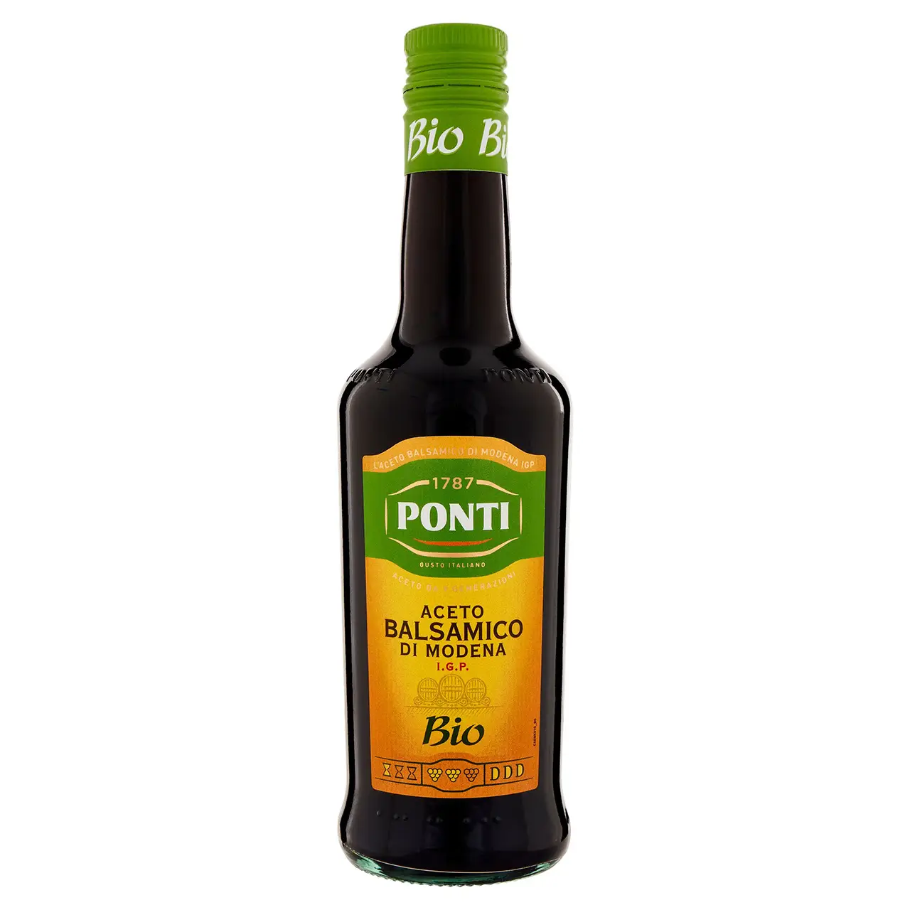 Ponti Vinegar | Ponti Bio Balsamic Vinegar Of Modena I.G.P. 5 | Italian Vinegar | Vinegar Modena | 17,6 Ounce Total