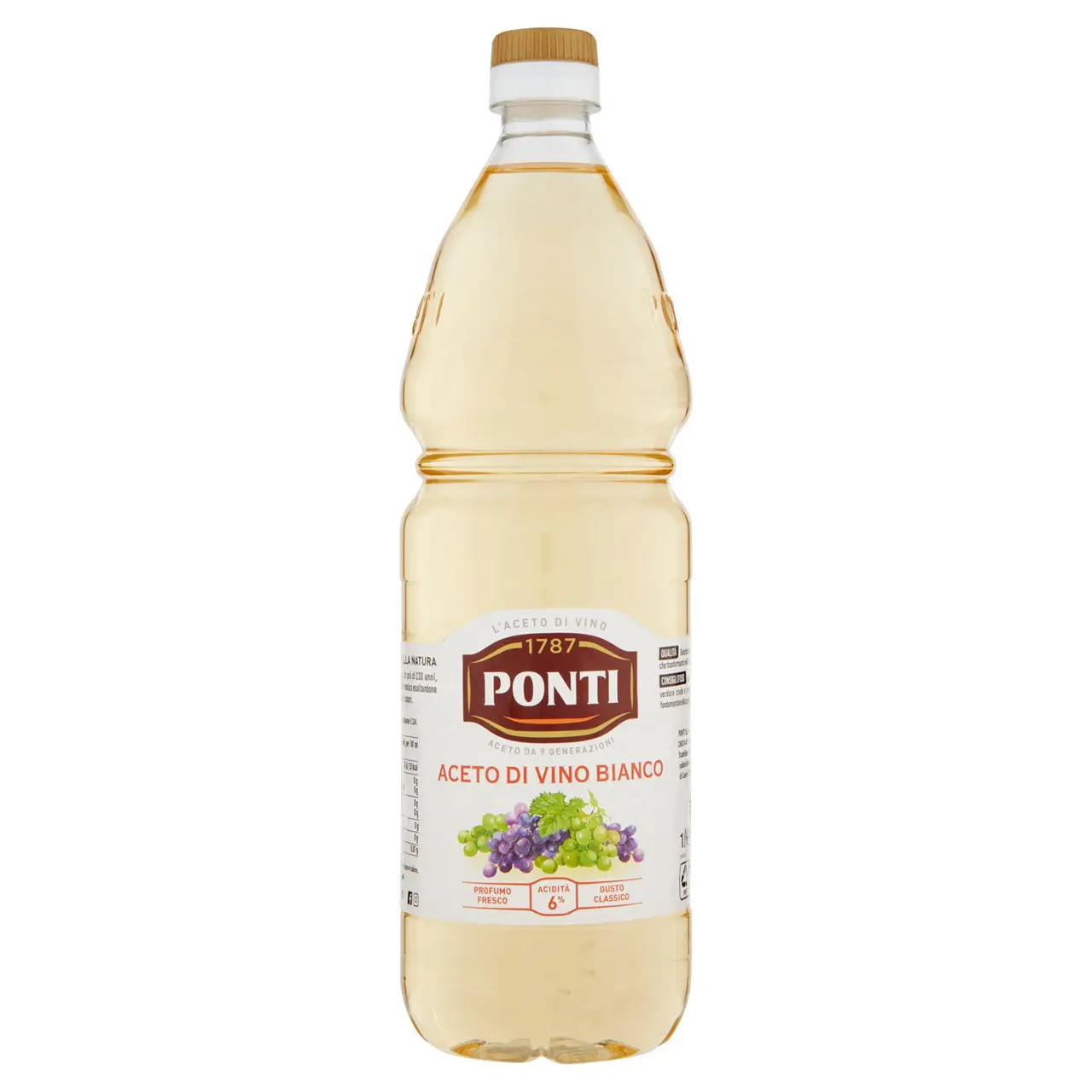 Ponti Vinegar | Ponti White Wine Vinegar | Italian Vinegar | Vinegar Modena | 35,2 Ounce Total - Image 3
