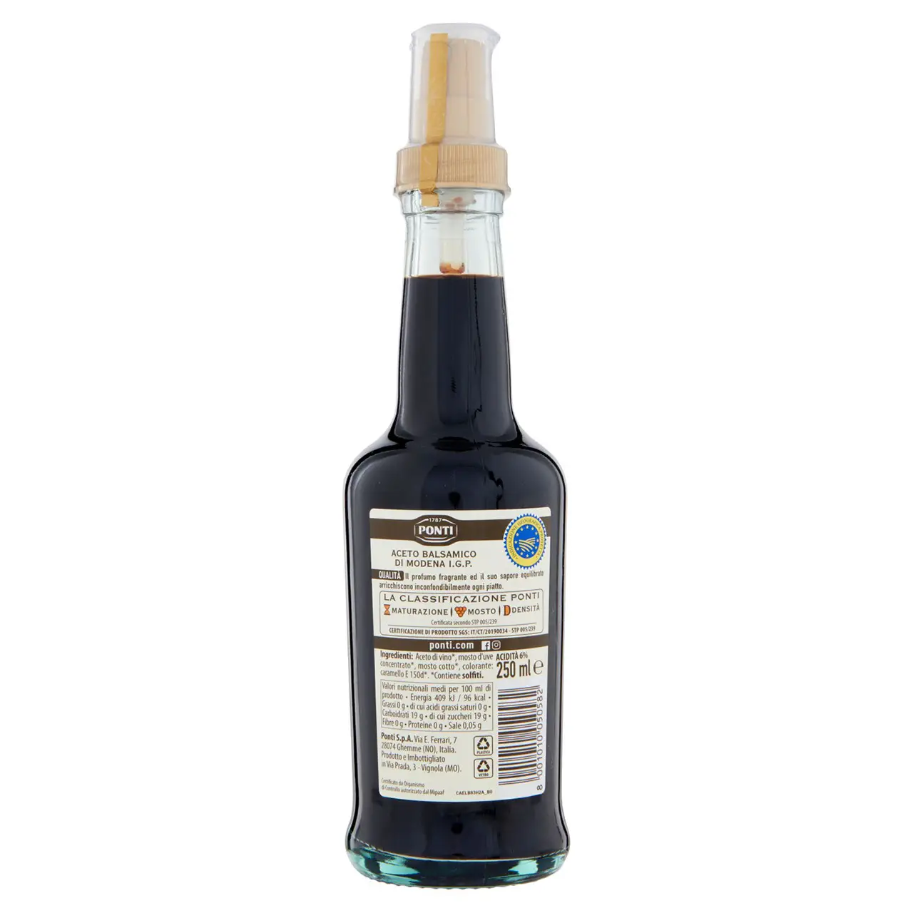 Ponti Vinegar | Ponti Balsamic Vinegar Of Modena I.G.P. Spray 2 | Italian Vinegar | Vinegar Modena | 8,8 Ounce Total - Image 6