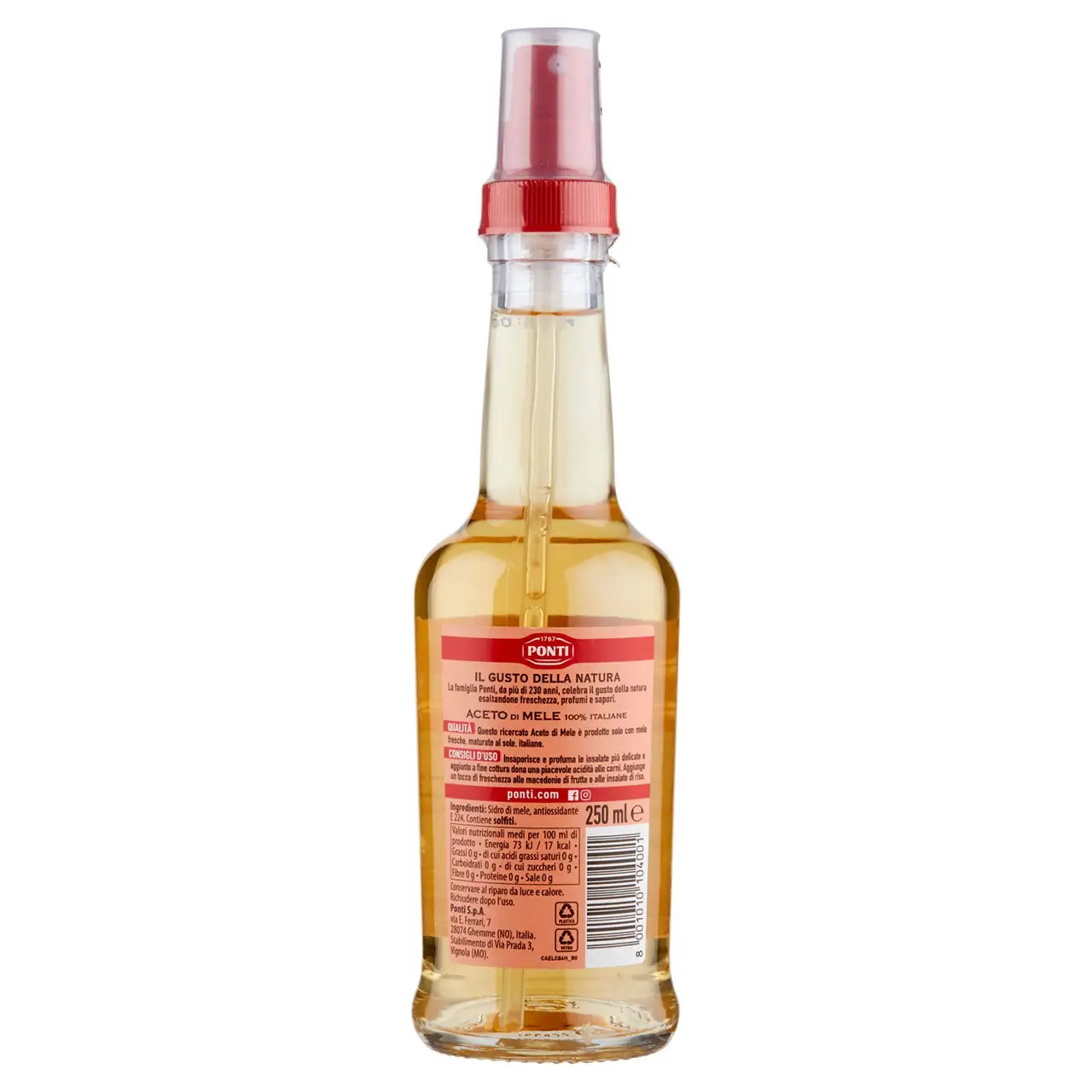 Ponti Vinegar | Ponti 100% Italian Apple Vinegar | Italian Vinegar | Vinegar Modena | 8,8 Ounce Total - Image 6