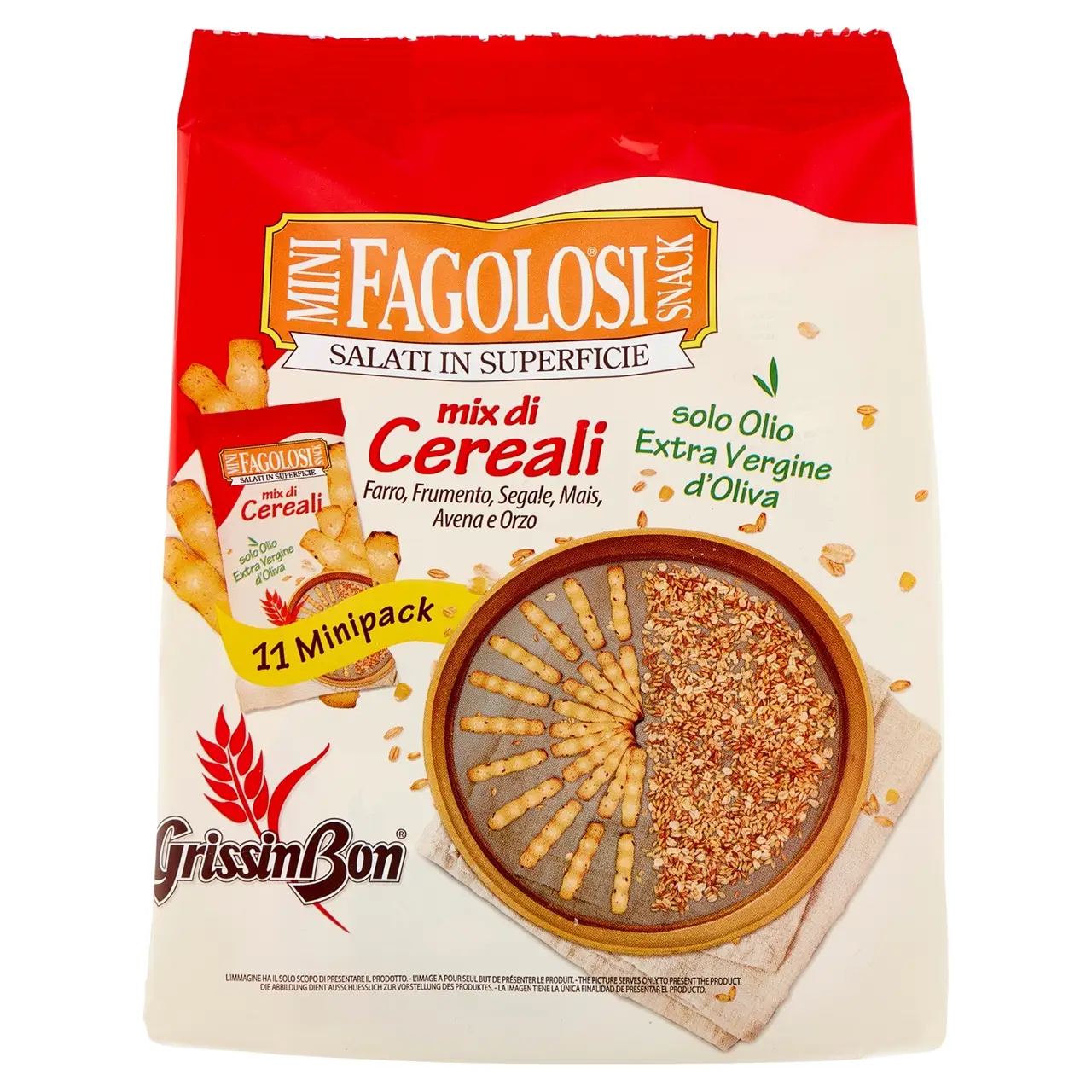 Grissinbon Breadsticks | Mini Fagolosi Snack Grissinbon With Cereals | Grissini Breadsticks | Grissini Italian | 5,8 Ounce Total - Image 5