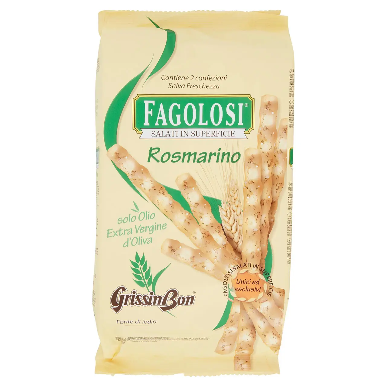Grissinbon Breadsticks | Grissinbon Fagolosi Rosemary | Grissini Breadsticks | Grissini Italian | 8,8 Ounce Total
