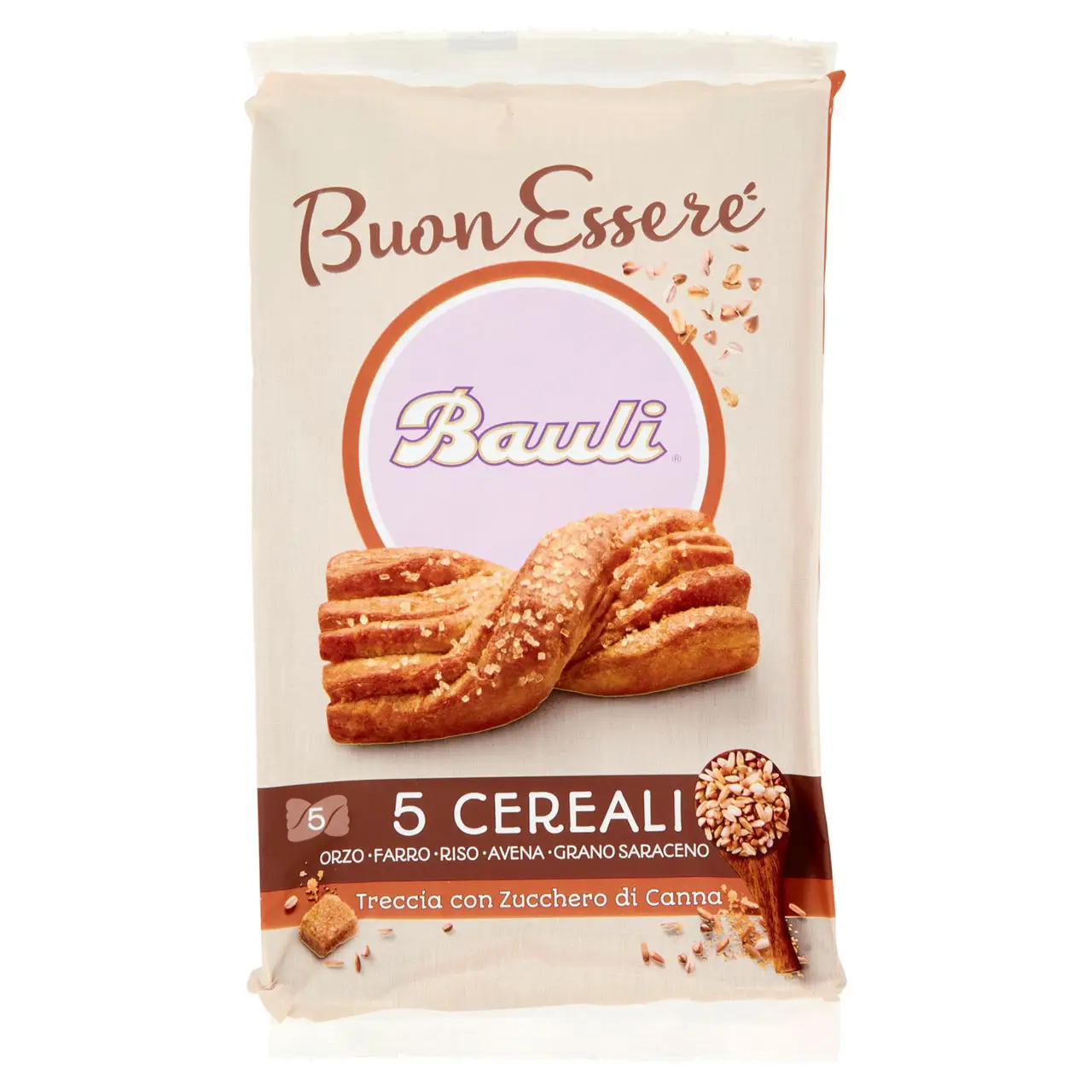 Bauli Biscuits | Bauli Braid Good To Be 5 Cereals | Bauli Cookies | Biscotti Bauli | 7,4 Ounce Total - Image 3