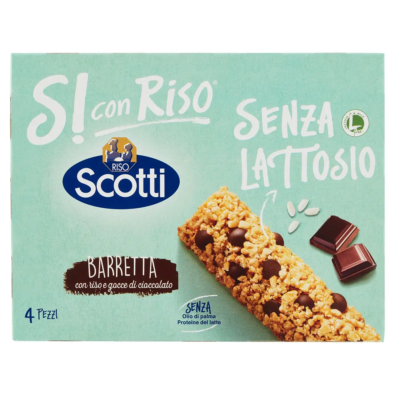 Scotti Risotto | Riso Scotti Si Con Riso Lactose Free Bar With Rice & Chocolate Chips | Riso Scotti | Scotti Risotto Rice | 3 Ounce Total