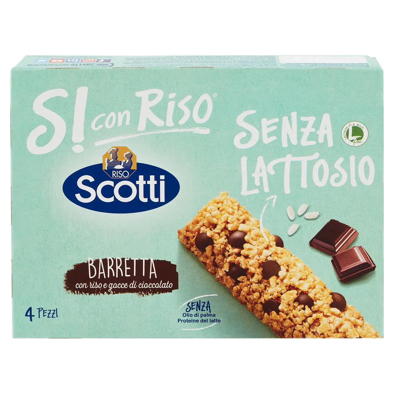 Scotti Risotto | Riso Scotti Si Con Riso Lactose Free Bar With Rice & Chocolate Chips | Riso Scotti | Scotti Risotto Rice | 3 Ounce Total - Image 2