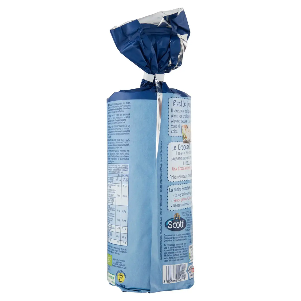 Scotti Risotto | Riso Scotti Le Bio Crispy Hyposodic Rice No Salt Added | Riso Scotti | Scotti Risotto Rice | 4,5 Ounce Total - Image 5