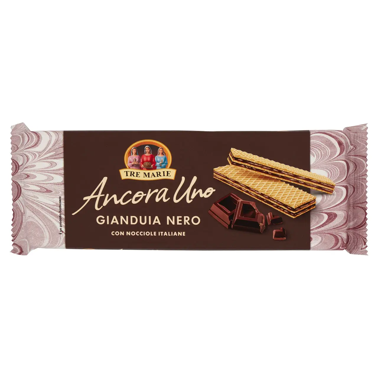 Galbusera Cookies | Gianduia Wafer Black | Galbusera Biscuits | Galbusera Crackers | 6,1 Ounce Total