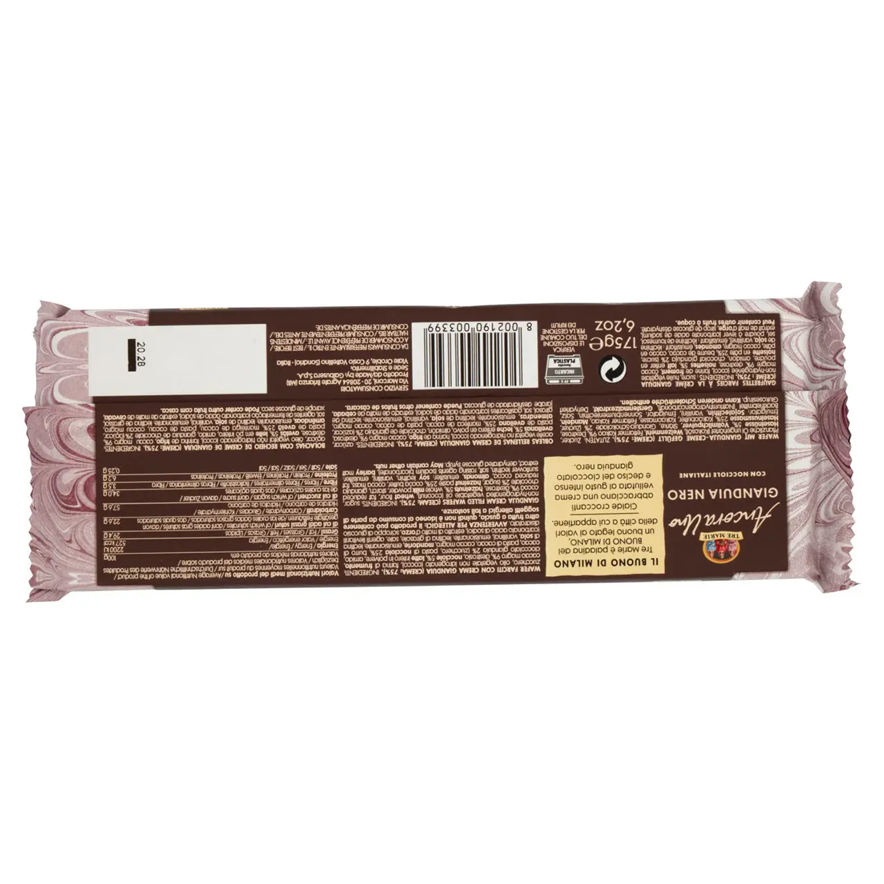 Galbusera Cookies | Gianduia Wafer Black | Galbusera Biscuits | Galbusera Crackers | 6,1 Ounce Total - Image 6