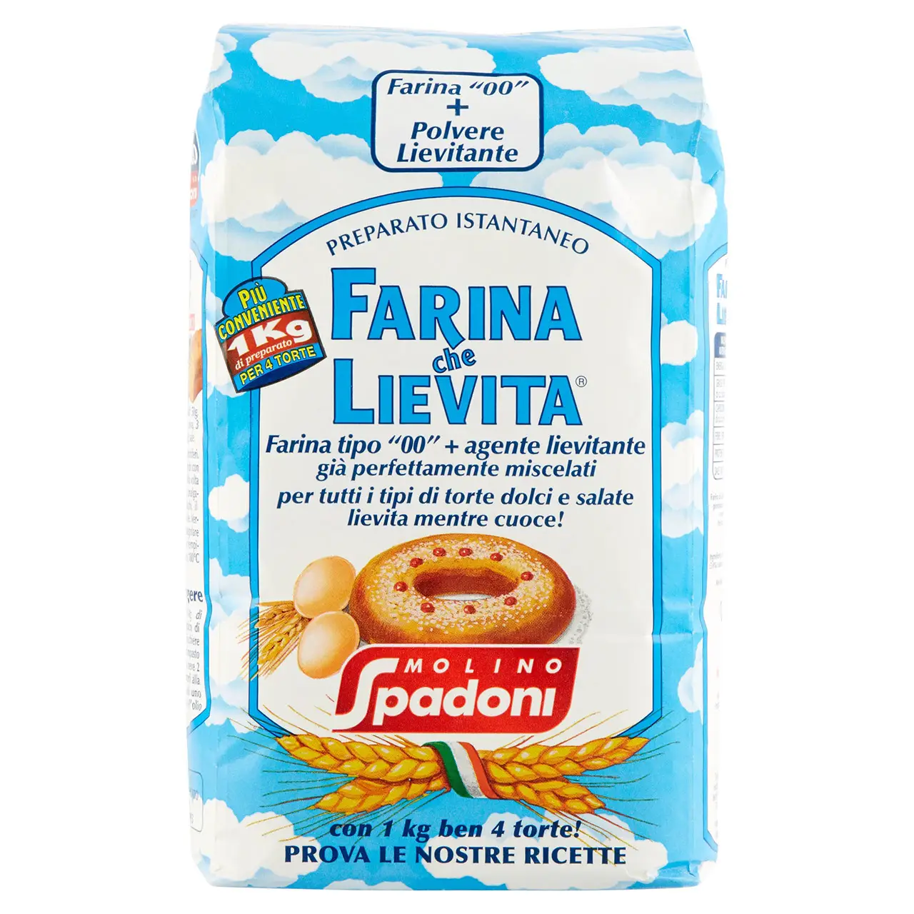 Molino Spadoni | Molino Spadoni Preparato Istantaneo Farina Che Lievita | Molino Spadoni Cookies | Molino Spadoni Biscuits | 35,2 Ounce Total