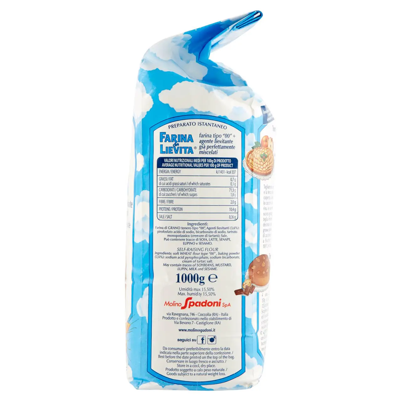 Molino Spadoni | Molino Spadoni Preparato Istantaneo Farina Che Lievita | Molino Spadoni Cookies | Molino Spadoni Biscuits | 35,2 Ounce Total - Image 3