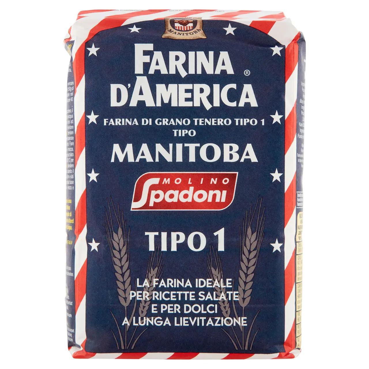 Molino Spadoni | Molino Spadoni Flour Of America Manitoba Type 1 | Molino Spadoni Cookies | Molino Spadoni Biscuits | 35,2 Ounce Total