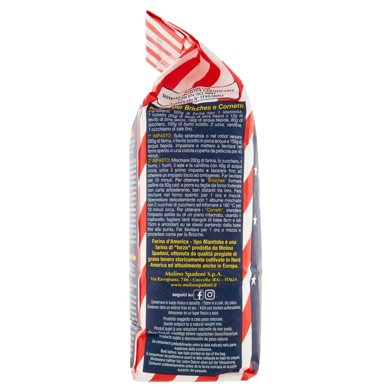 Molino Spadoni | Molino Spadoni Flour Of America Manitoba Type 1 | Molino Spadoni Cookies | Molino Spadoni Biscuits | 35,2 Ounce Total - Image 4