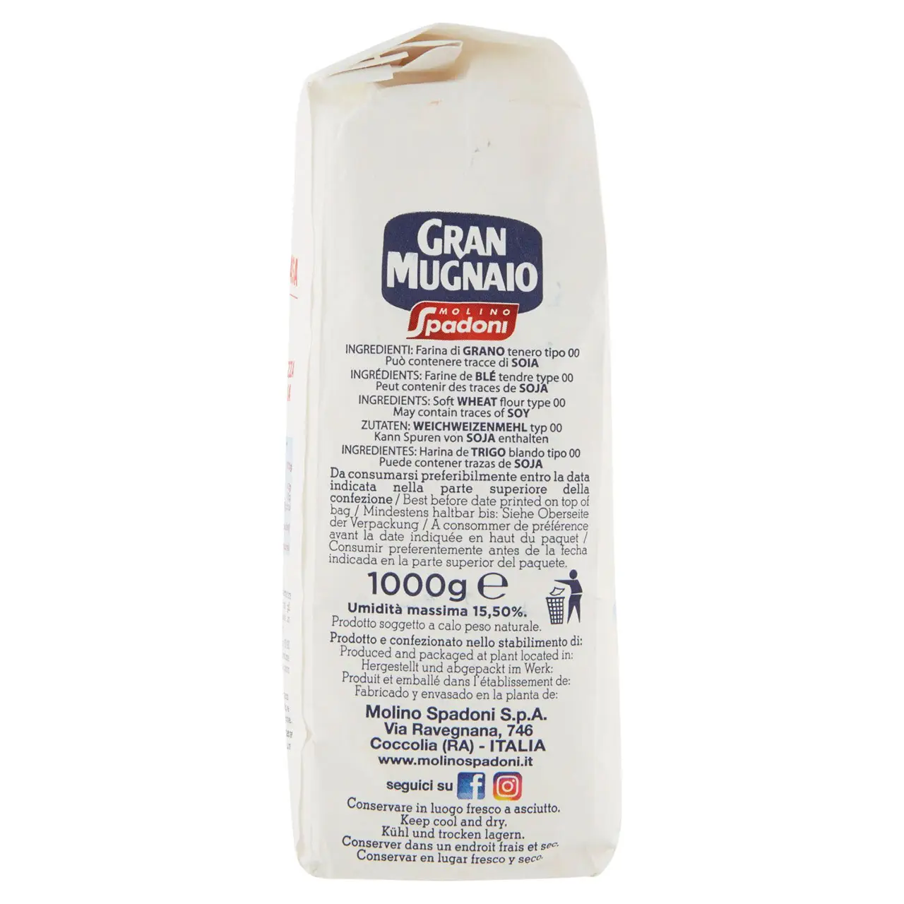 Molino Spadoni | Molino Spadoni Gran Mugnaio Flour For Pizza Type "00" Soft Wheat | Molino Spadoni Cookies | Molino Spadoni Biscuits | 35,2 Ounce Total - Image 7