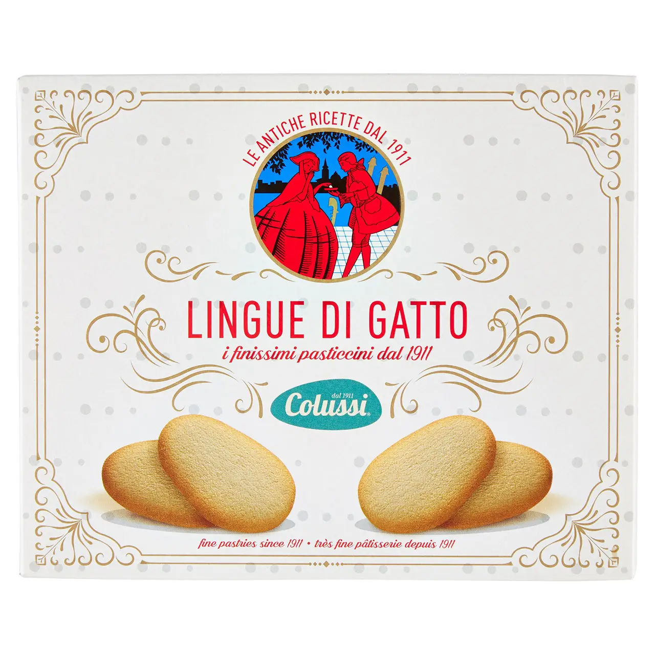 Colussi Cookies | Colussi Cat'S Tongue | Colussi Crackers | Italian Cookies From Italy | 4,5 Ounce Total