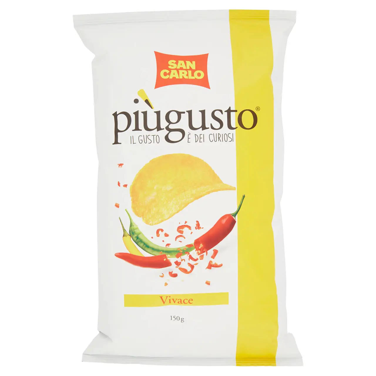 San Carlo Chips | San Carlo Piùgusto Vivace | San Carlo Crisps | San Carlo Snacks | 5,2 Ounce Total