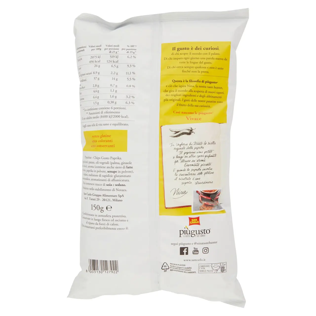 San Carlo Chips | San Carlo Piùgusto Vivace | San Carlo Crisps | San Carlo Snacks | 5,2 Ounce Total - Image 7