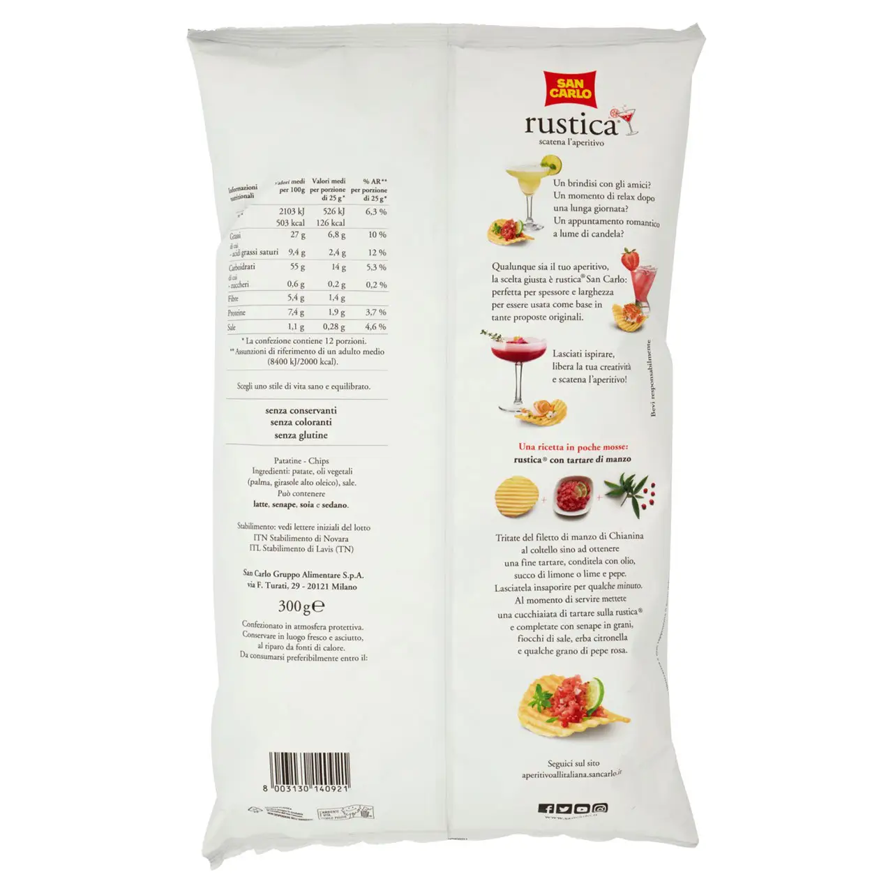 San Carlo Chips | San Carlo Rustic | San Carlo Crisps | San Carlo Snacks | 10,5 Ounce Total - Image 6