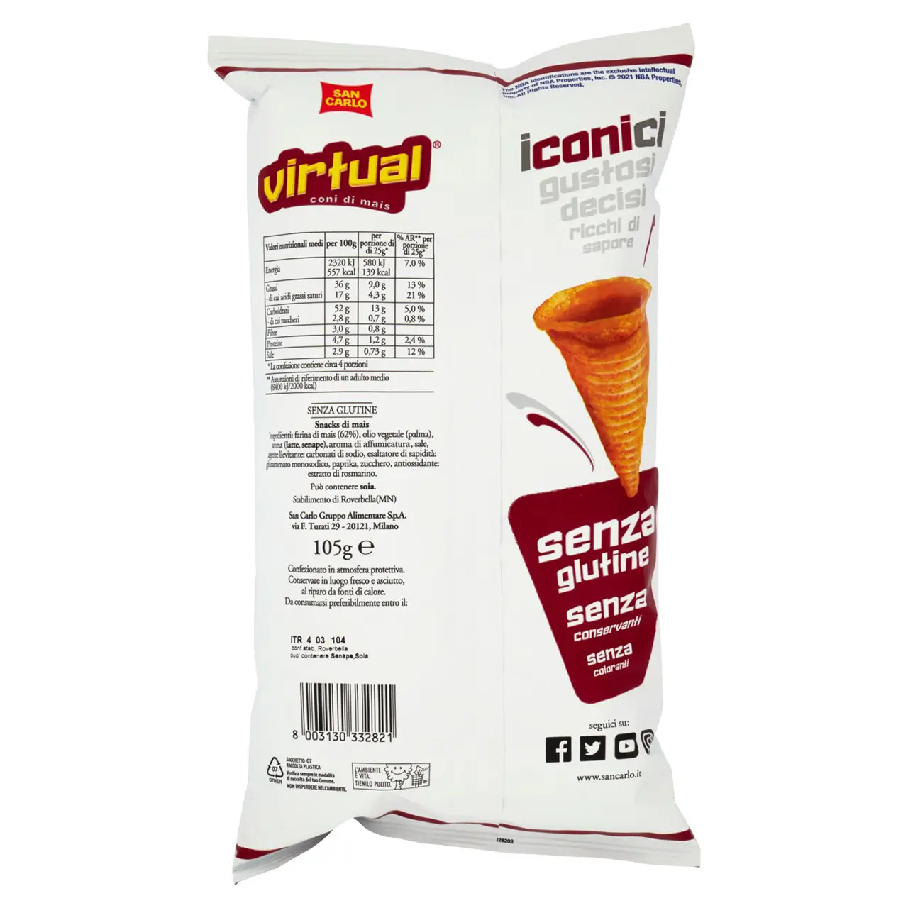 San Carlo Chips | San Carlo Virtual | San Carlo Crisps | San Carlo Snacks | 3,7 Ounce Total - Image 5